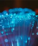 Blue fibre optic lights