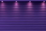 Purple shutter door